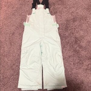 Roxy Girls Light Green Snow Bib Jumpsuit